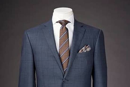 suit on mannequin torso